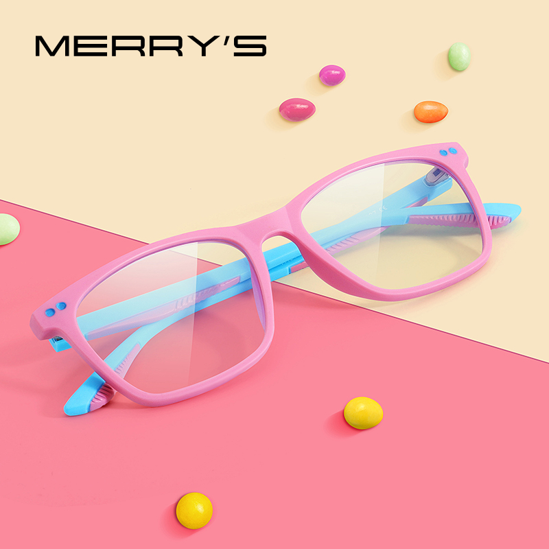 Anti Blue Light Film - Merrys デザイン抗ブルー遮光子供の少年少女のためのコンピュータゲームメガネ青線メガネ S7103