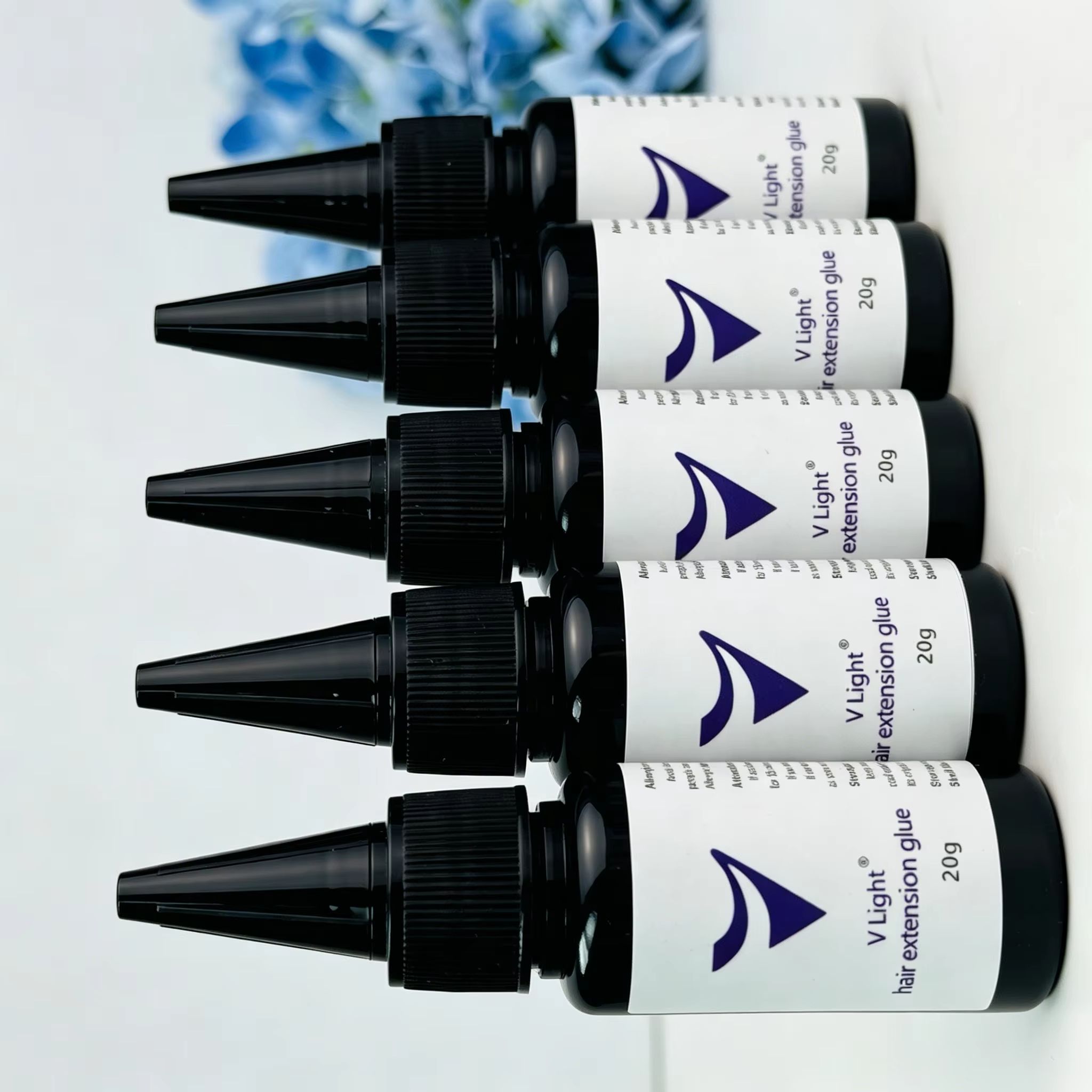Liquid Uv Glue Kit - UVライトヘアエクステンショングルーキット、V‑ライトボンディンググルーリムーバー液、UVランプ、ヘアエクステンション用アプリケーションブラシ付き