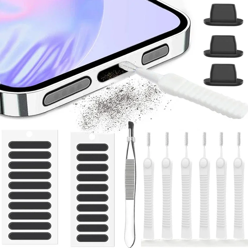 Dust Removal Sticker - ユニバーサル携帯電話スピーカーダストメッシュステッカー iPhone 17/16/15/14 Pro Max Samsung