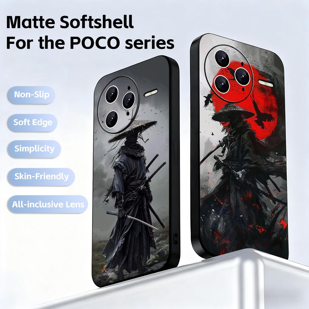 Xiaomi Poco X6 - 武士道サムライゴーストクール日本製電話ケース Xiaomi POCO M7 M6 M5