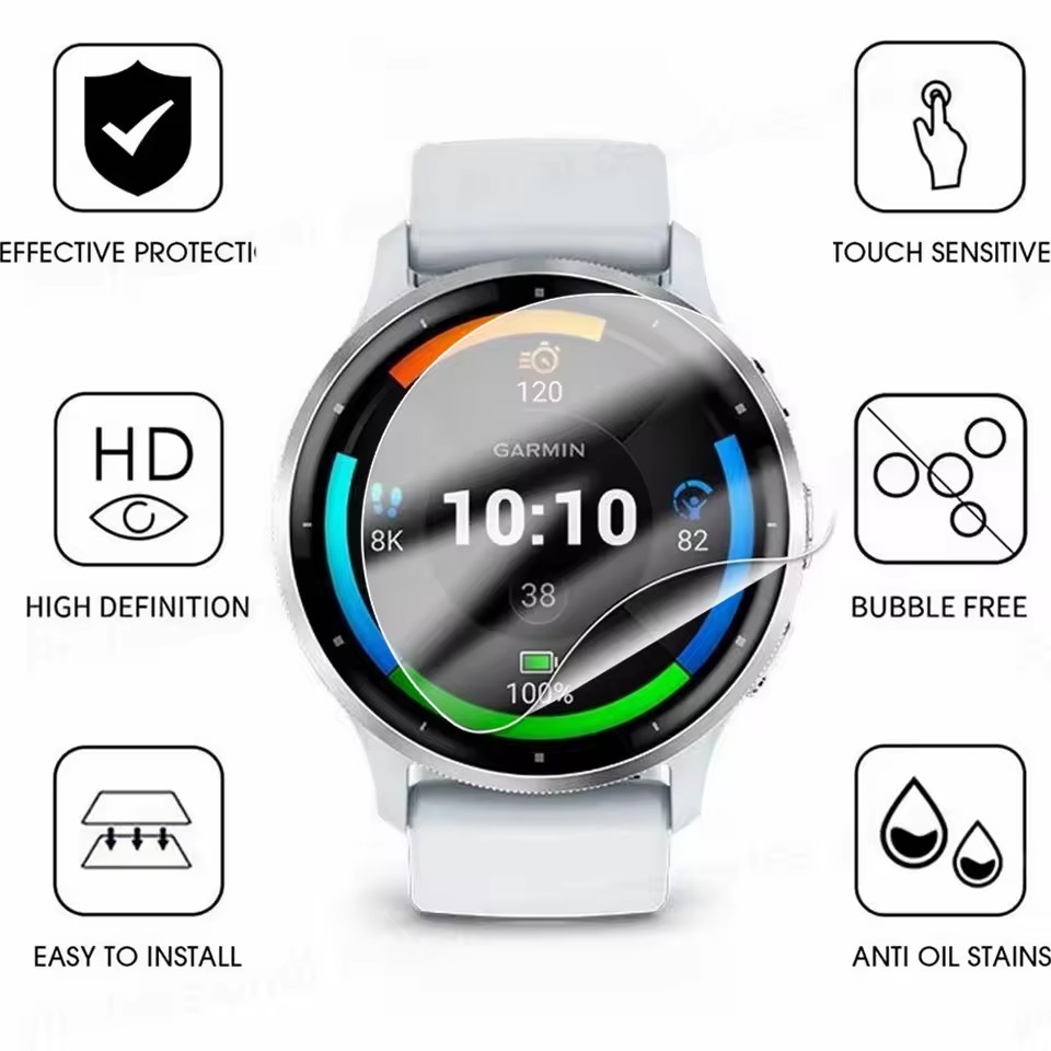 1～5枚入り ガーミン Venu 3 3s 2 2s用 ハイ - Hydrogel Screen Protector のレビューと価格