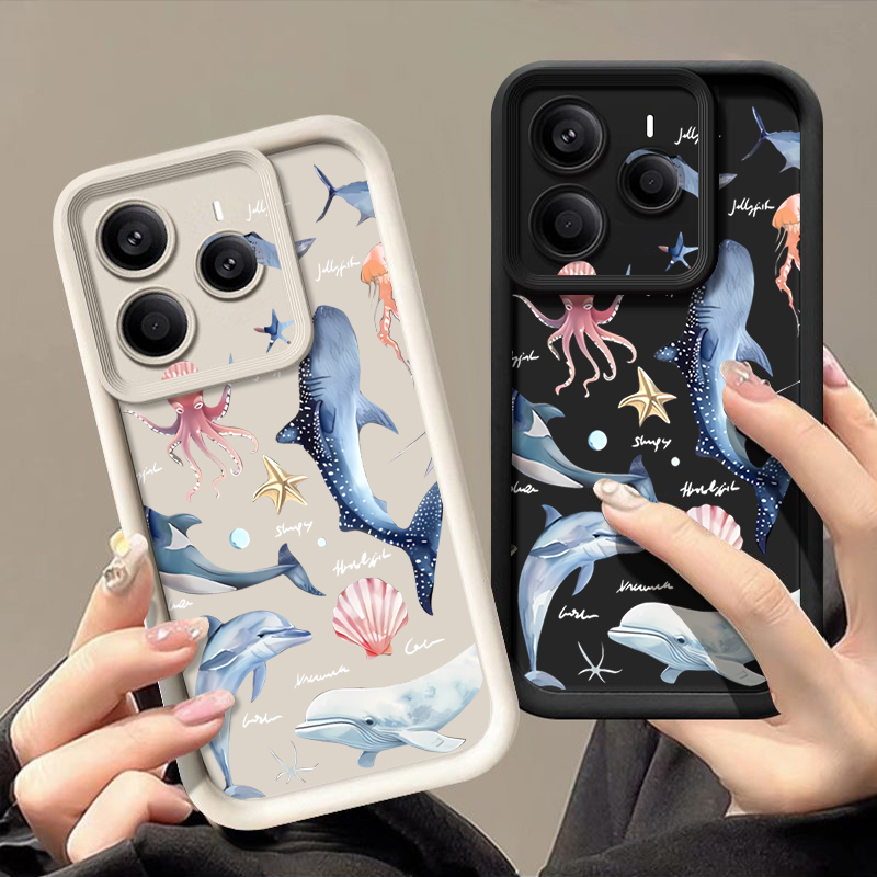 かわいいイルカ柄のソフトケース Xiaomi Redmi N - Xiaomi Redmi Note 13 のレビューと価格