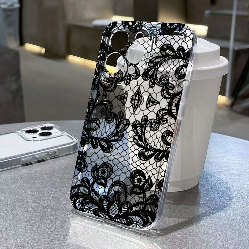 トレンディな黒レースの花柄スマホケース Xiaomi Poc - Xiaomi Poco X6 のレビューと価格
