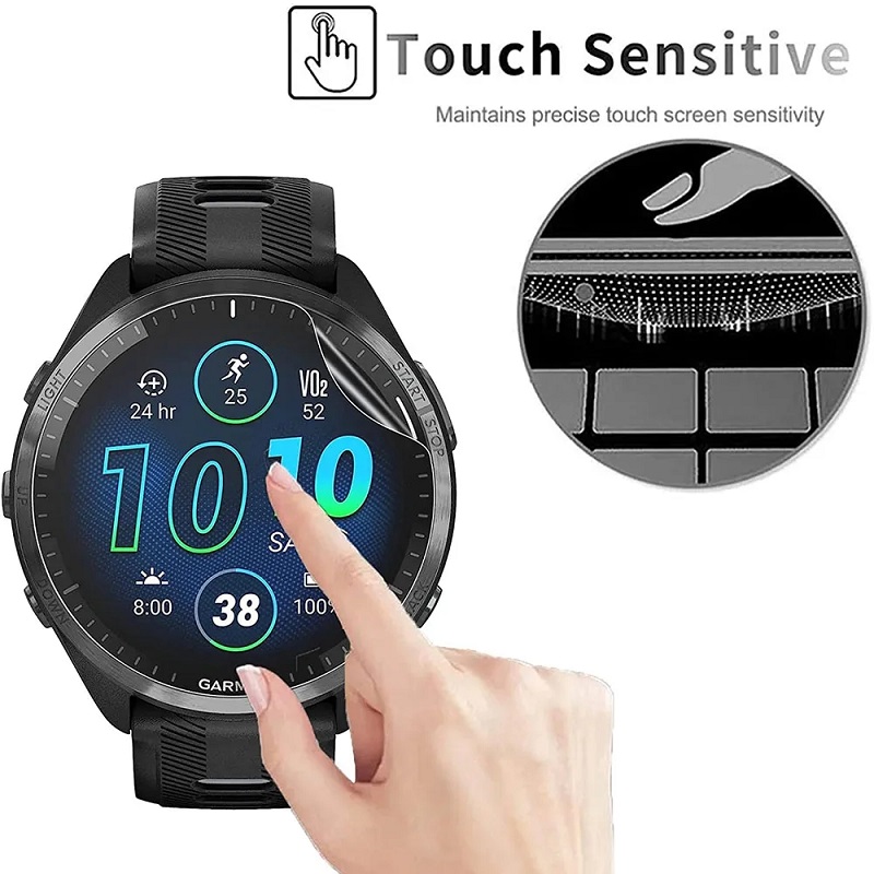 1-5 個のヒドロゲルフィルムガーミンフォアランナー 45  - Hydrogel Screen Protector のレビューと価格
