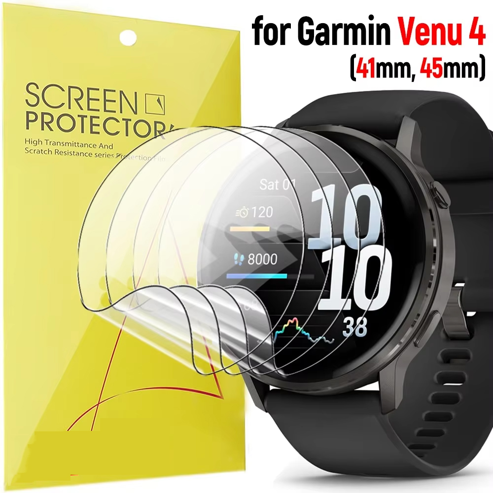 ガーミン Venu 4 45mm 41mm 用ソフトハイドロ - Hydrogel Screen Protector のレビューと価格