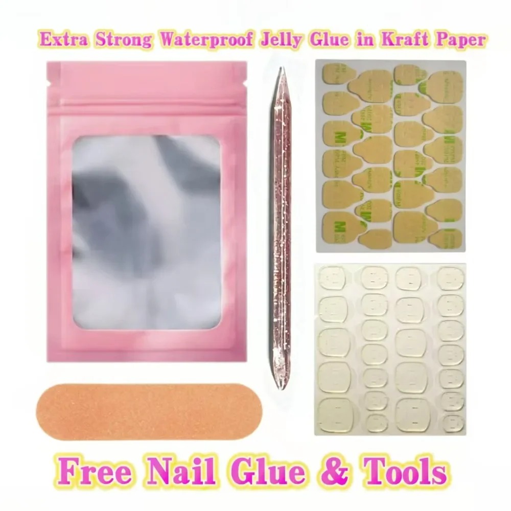 10個入り、手作りのピンクの蝶の模様が施された、ラインストー - Full Cover Adhesive のレビューと価格